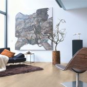 Ламінат Quick-Step Eligna Дошка дуба світло-сірого лакованого EL1304